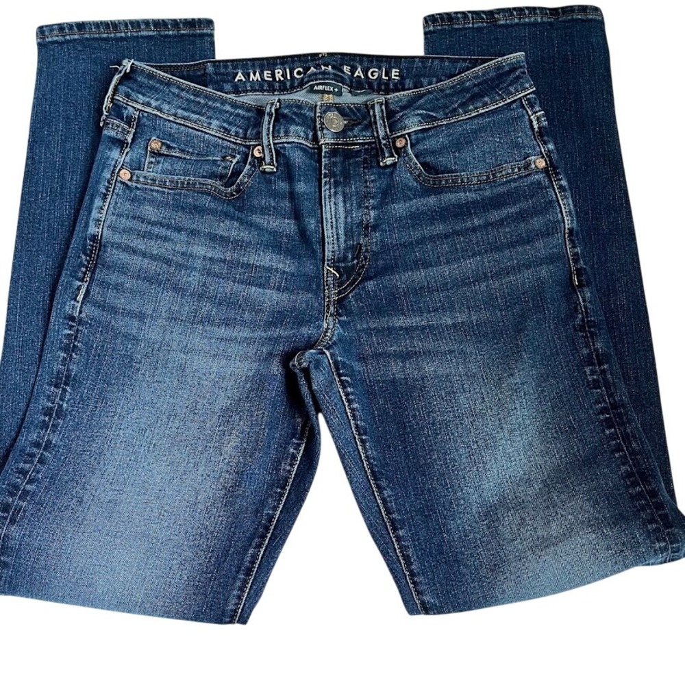 American Eagle Airflex+ Jeans Mens 29x32 (tag) Dark Blue Slim Stretch Denim